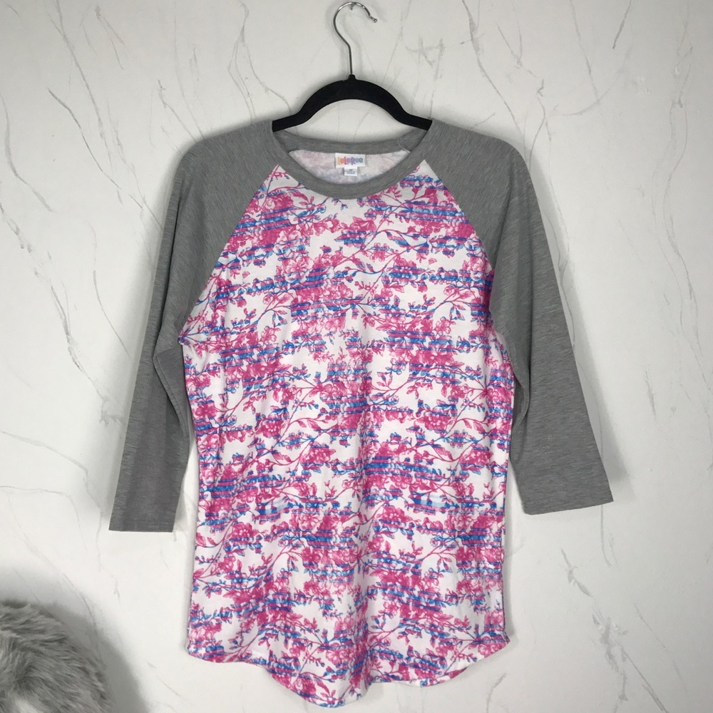 Lularoe Randy Floral Baseball Tee